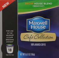 Maxwell House Caf&eacute; Collection Coffee, Decaf K-Cups, 5.57 oz - 18 Count N7