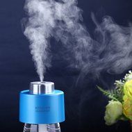 Polytree Mini USB Night-light Portable Air Mist Humidifier with Cover for Bedroom Office (Blue) N13