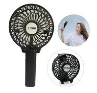 ETONG Handheld Rechargeable Fans 3 Speed Mini Fan Battery Operated Electric Personal Fans Foldable Fans Hand Bar... N2