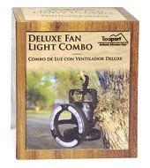 Texsport Deluxe Portable Camping Combo LED Light Lantern and Fan
