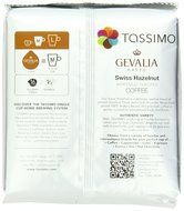 Gevalia Swiss Hazelnut Coffee (Medium), 16-Count T-Discs for Tassimo Coffeemakers (Pack of 2) N3