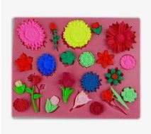 SHINA Sun Flower Rose Fondant Soap Sugar Craft Cake Decorating Silicone Mold #126