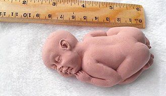 Design 559 Sleeping Baby Shape Silicone Mold,Sugar Mold, Chocolate Mold,Soap Mold, Cake Decoration Tool N4