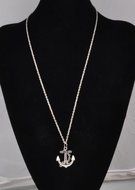 Hot Vintage Cute Silver Retro Anchor Alloy Chain Pendant Necklace