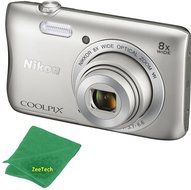 Nikon COOLPIX S3700 Digital Camera with 8x Optical Zoom and Built-In Wi-Fi (Silver)