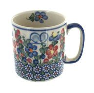 Polish Pottery Garden Butterfly Coffee Mug