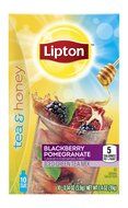 Lipton To Go Stix Iced Green Tea Mix, Tea and Honey, Blackberry Pomegranate, 10Count (Pack of 12) N15