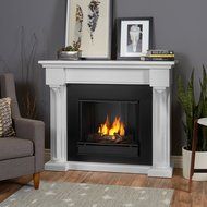 Real Flame Verona Ventless Gel Fireplace White N8