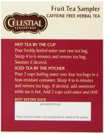 Celestial Seasonings Fruit Tea Sampler Tea Bags - 18 ct N3