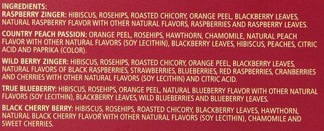 Celestial Seasonings Fruit Tea Sampler Tea Bags - 18 ct N4