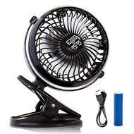 Powerful Clip On Fan ClipGrip With a Lifetime Guaranty, Battery Operated Portable &amp; Rechargeable, White Noise... N2