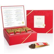 Tea Fort&eacute; SINGLE STEEPS Loose Leaf TEA CHEST, 28 Different Single Serve Pouches - Black Tea, Green Tea, White... N8