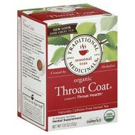 Traditional Medicinals Organic Throat Coat Herbal Tea -- 16 N2