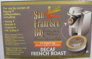 San Francisco Bay Coffee OneCup 72 ct. Decaf French Roast N3