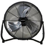 HOMEBASIX LF-20 High Velocity Floor Fan, 20-Inch, Black