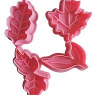 DUFUSTORE 4pcs Leaves Fondant Cake Sugarcraft Baking Cutters Decorating Mould Tool N3