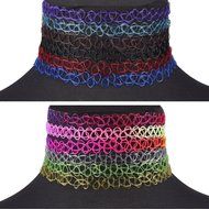 FENICAL Choker Necklace Stretch Gothic Tattoo Henna Elastic Choker Necklace Set 12-Pack N2
