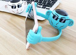 Portable Rechargeable Wireless Waterproof Bluetooth Speaker Lovely Rotation Like Brother Stands Holding Compatible... N8