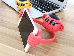 Portable Rechargeable Wireless Waterproof Bluetooth Speaker Lovely Rotation Like Brother Stands Holding Compatible... N9