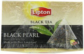 Lipton Black Tea, Black Pearl Pure Long Leaf 20ct, 1.4 OZ (Pack of 6) N4