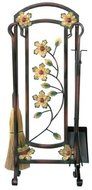 Uniflame F-6230 Burnished Bronze Toolset with Decorative Flowers