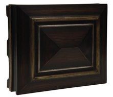 Teiber CH1202-DO Rectangle Door Chime with Hand-Painted Gold and Silver, Dark Oak by Craftmade