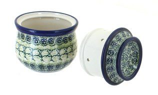 Polish Pottery Shannon French Butter Dish
