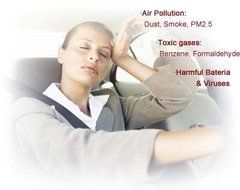 New Model! iBreze Silver Car Air Purifier Ionizer JO-6281, Eliminate Bad smell from cigarette, pets and more -... N4