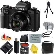 Canon PowerShot G5 X Digital Camera with 4.2x Optical Zoom, Built-in Wi-Fi and 3 inch LCD + Case+16 GB Card+Reader...