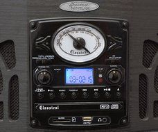 Pyle Home PTCDS5U Vintage Turntable with CD/Cassette/Radio/Aux-In/USB/SD/MP3 and Vinyl to MP3 Encoding(Black) N2