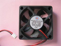 2 pcs Brushless DC Cooling Fan 5V 6015S 7 Blades 2 wire 60x60x15mm Sleeve-bearing Skywalking