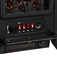 VonHaus 1500W Electric Stove Heater &ndash; Portable Home Fireplace with Log Burning Flame Effect (16.8W x 10.8L x 20H... N5