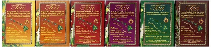 Pooki&#039;s Mahi&#039;s Bundle of Hawaiian Islands Teas, Tropical Flavors, 6-Pack-20 Count N2