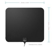 Amplified HDTV Antenna, E-More Indoor HDTV Antenna 50Miles Long Range Amplifier Signal Booster with Detachable... N5