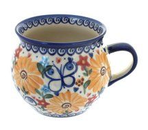 Polish Pottery Butterfly Bubble Mug