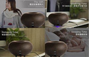 MKLOT Cool Mist Humidifier Ultrasonic Aroma Essential Oil Diffuser with LED Lights for Office, Home, Yoga, Office... N3