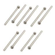 TOOGOO(R) 10 Pcs 5mm Ball Nose 3mm Shank Diamond Mounted Point Grinding Bits