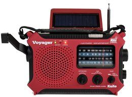 Kaito KA500L 4-Way Powered Emergency AM/FM/SW NOAA Weather Alert Radio with Solar,Dynamo Crank,Flashlight and...