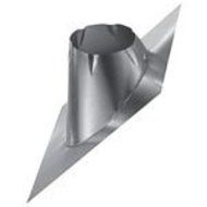 DuraVent 9649DSA Stainless Steel DuraTech 8" Adjustable Roof Flashing for 0/12 - 6/12 Pitch N2