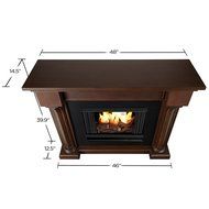 Real Flame Verona Ventless Gel Fireplace White N13