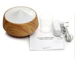 Skycoolwin 250Ml 7 Colors Changable Night Light Wood Grain Air Humidifier Essential Oil Aroma Diffuser air purifier N2