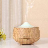 Skycoolwin 250Ml 7 Colors Changable Night Light Wood Grain Air Humidifier Essential Oil Aroma Diffuser air purifier N3