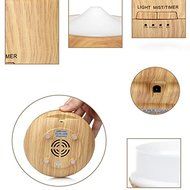 Skycoolwin 250Ml 7 Colors Changable Night Light Wood Grain Air Humidifier Essential Oil Aroma Diffuser air purifier N4