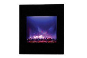 Amantii WM-BI-2428-VLR-BG Zero Clearance Series Built-In Electric Fireplace with Ember Media Kit, 18 Inch N4