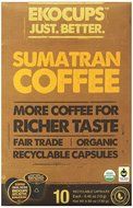 EKOCUPS Artisan Organic&nbsp;Sumatran Coffee, Dark roast, in Recyclable Single Serve Cups for Keurig K-cup Brewers,... N3