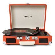 Crosley CR8005A-OR Cruiser Portable Turntable (Orange) With Crosley NP1 Replacement Needle,Cleaning Pen,Dust Blower... N2