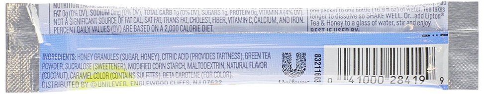 Lipton To Go Stix Iced Green Tea Mix, Tea and Honey, Blackberry Pomegranate, 10Count (Pack of 12) N31
