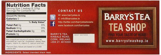 Barrys Gold 80 Bags 2pk N3