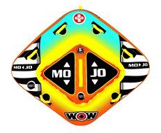 WOW World of Watersports, 16-1060, Mojo 1 or 2 Person Towable Tube, Front and Back Tow Points N6