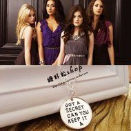 Hot Sale! Silver Stone Pretty Little Liars Simple Pendant Womens Necklace Gift N4